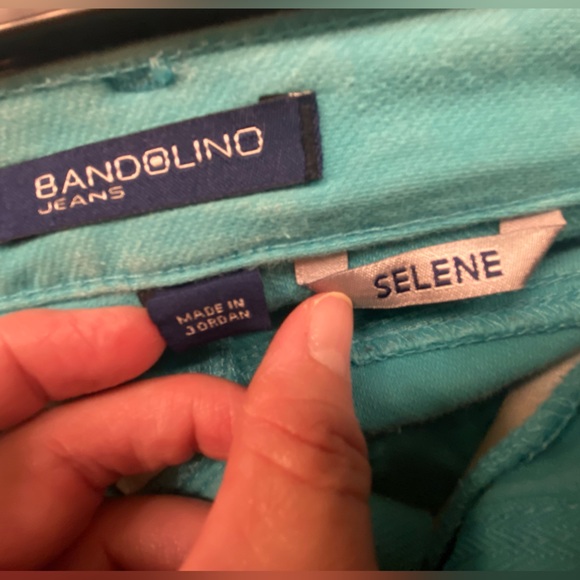 Women’s Turquoise Capri Pants Sz 10 by Bandolino - Picture 4 of 4